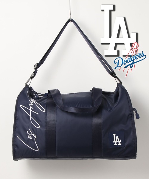 MLB(メジャーリーグベースボール)の「MLB ツイル生地ボストンバッグ(ボストンバッグ・レディース・ブラック/ネイビー/カーキ・FREE)」の7枚目の写真