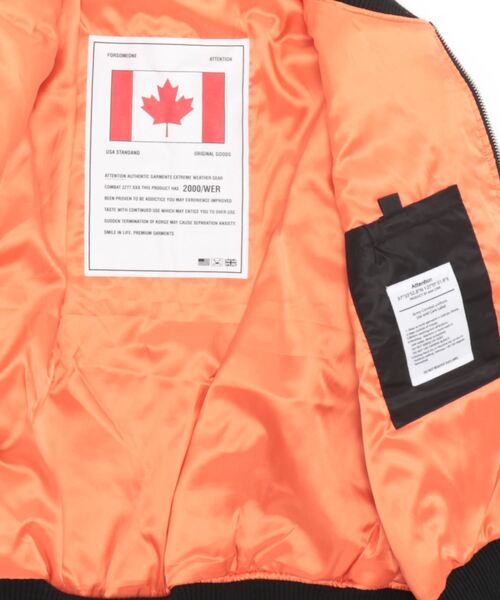 VIBGYOR（ヴィブジョー）の「【Re:one】Candy MA-1(MA)（MA-1・メンズ・ブラック/サックスブルー・FREE）」の3枚目の写真