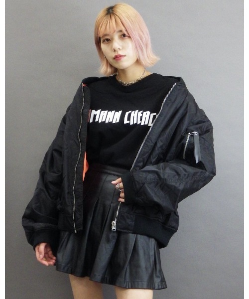 VIBGYOR（ヴィブジョー）の「【Re:one】Candy MA-1(MA)（MA-1・メンズ・ブラック/サックスブルー・FREE）」の2枚目の写真