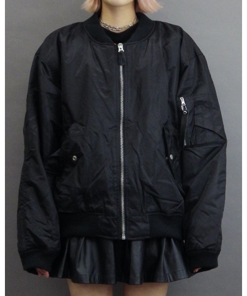 VIBGYOR（ヴィブジョー）の「【Re:one】Candy MA-1(MA)（MA-1・メンズ・ブラック/サックスブルー・FREE）」の9枚目の写真