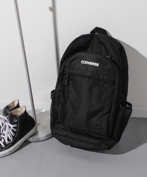 CONVERSE（コンバース）の「【CONVERSE】NEW LOGO POLY BACKPACK M/バックパック/リュックサック/デイパック/カバン/通勤・通学/コンバース（バックパック/リュック・メンズ・ブラック/サックスブルー/ピンク/ホワイト・FREE）」の2枚目の写真