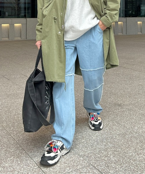 CPCM（シーピーシーエム）の「パッチワークデニム（デニムパンツ・メンズ・ネイビー/ブラック/サックスブルー/アイボリー/ブラック系その他/インディゴブルー・MEDIUM/LARGE）」の10枚目の写真