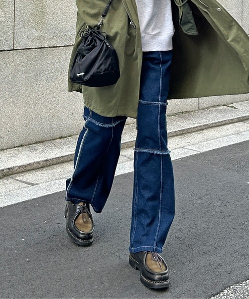 CPCM（シーピーシーエム）の「パッチワークデニム（デニムパンツ・メンズ・ネイビー/ブラック/サックスブルー/アイボリー/ブラック系その他/インディゴブルー・MEDIUM/LARGE）」の15枚目の写真