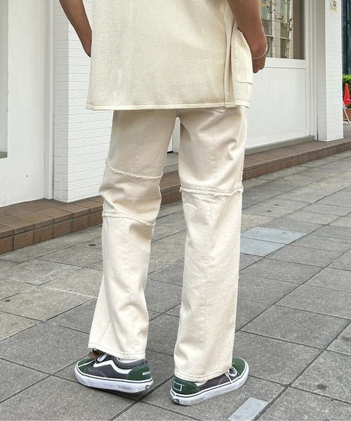 CPCM（シーピーシーエム）の「パッチワークデニム（デニムパンツ・メンズ・ネイビー/ブラック/サックスブルー/アイボリー/ブラック系その他/インディゴブルー・MEDIUM/LARGE）」の22枚目の写真