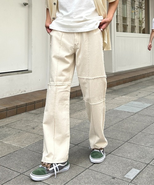 CPCM（シーピーシーエム）の「パッチワークデニム（デニムパンツ・メンズ・ネイビー/ブラック/サックスブルー/アイボリー/ブラック系その他/インディゴブルー・MEDIUM/LARGE）」の20枚目の写真