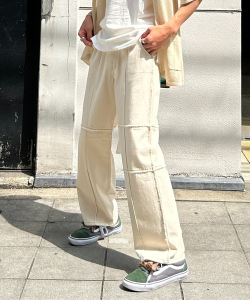 CPCM（シーピーシーエム）の「パッチワークデニム（デニムパンツ・メンズ・ネイビー/ブラック/サックスブルー/アイボリー/ブラック系その他/インディゴブルー・MEDIUM/LARGE）」の18枚目の写真