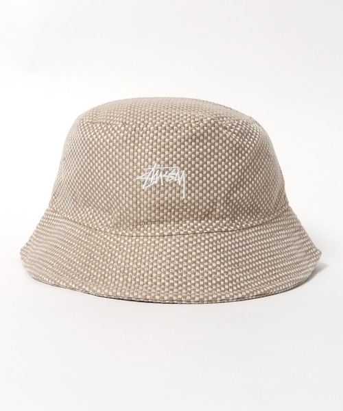STUSSY クリーム色 バケットハット STUSSY（ステューシー）｜ハット（ベージュ系）一覧 - WEAR