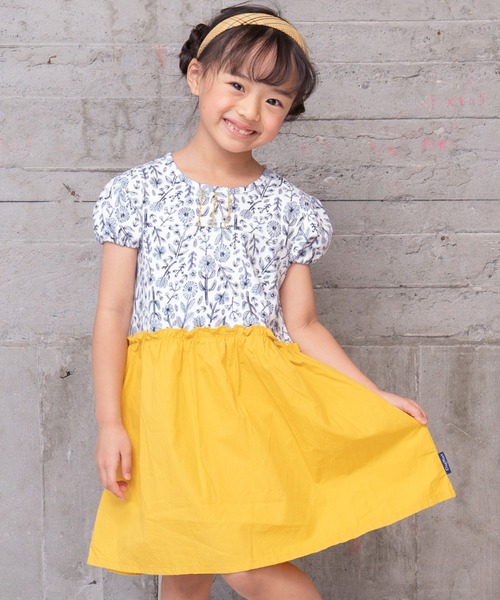 RAGMART（ラグマート）の「フラワープリントワンピース（ワンピース・キッズ・ピンク/グレー/グリーン・110cm/120cm/100cm/130cm）」の2枚目の写真