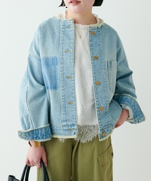 PUAL CE CIN | デニムノーカラージャケット(デニムジャケット)