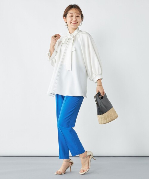 NOLLEY’S（ノーリーズ）の「ウォッシャブルイージースリムパンツ（その他パンツ・レディース・ブルー/ネイビー/ラベンダー/ベージュ/キナリ/ブラック/グレイッシュベージュ/グリーン・36/38/34）」の18枚目の写真