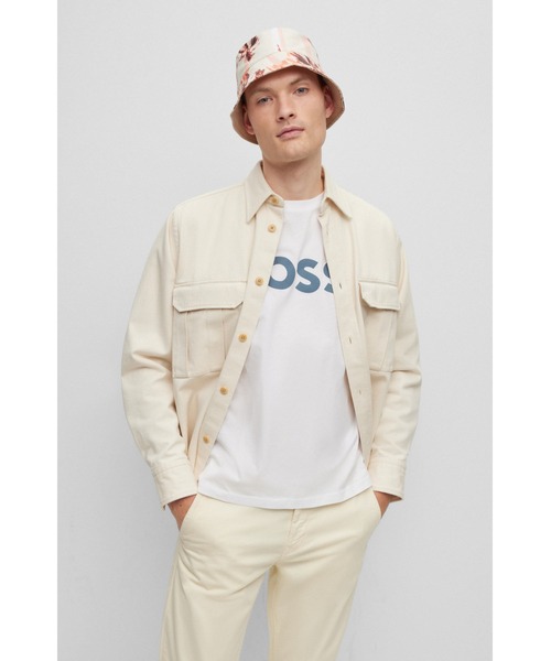 BOSS(ボス)の「リバーシブルデザイン シーズンプリント コットンツイル バケットハット(ハット・メンズ・ピンク/オレンジ・LXL/SM)」の13枚目の写真