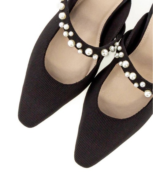 RANDA（ランダ）の「【SUSTAINABLE】パールミュールパンプス（パンプス・レディース・グレイッシュベージュ/ブラック/ブルー・S/M/L/LL）」の14枚目の写真