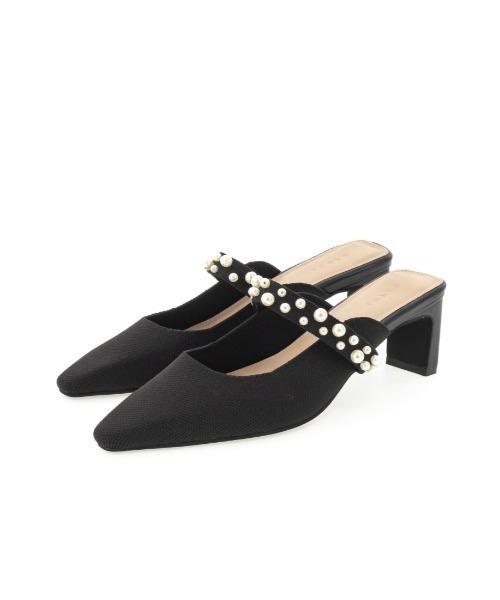 RANDA（ランダ）の「【SUSTAINABLE】パールミュールパンプス（パンプス・レディース・グレイッシュベージュ/ブラック/ブルー・S/M/L/LL）」の7枚目の写真