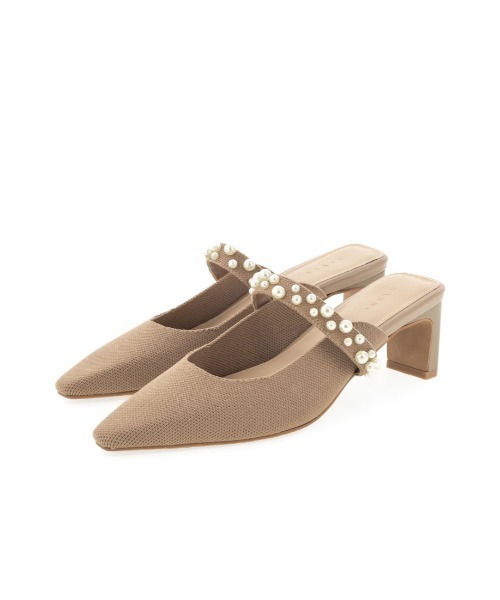 RANDA（ランダ）の「【SUSTAINABLE】パールミュールパンプス（パンプス・レディース・グレイッシュベージュ/ブラック/ブルー・S/M/L/LL）」の15枚目の写真