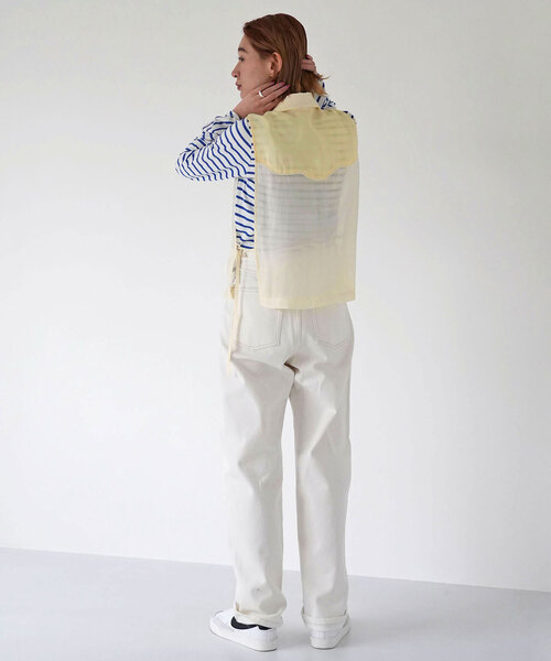 SLOBE citron.(スローブシトロン)の「SLOBE citron.ウェスタンスターシャツベスト(ベスト・レディース・アイボリー・FREE)」の6枚目の写真