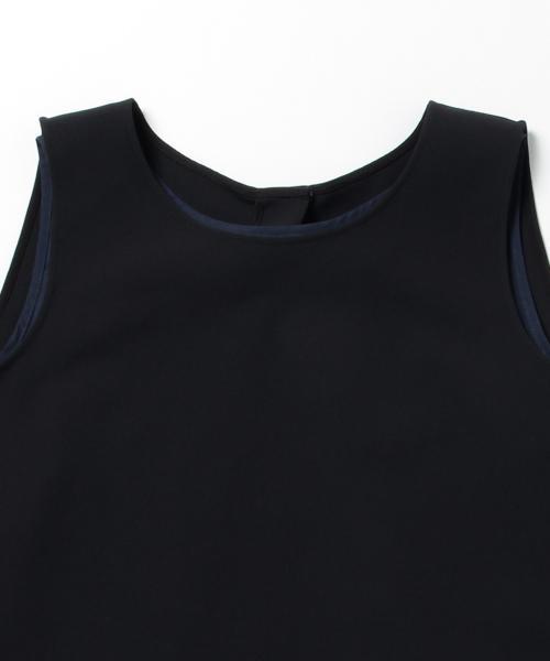 Demi-Luxe BEAMS（デミルクス ビームス）の「Demi-Luxe BEAMS / ツーインワン ノースリーブブラウス（シャツ/ブラウス・レディース・ホワイト/ブラック・38/36）」の16枚目の写真