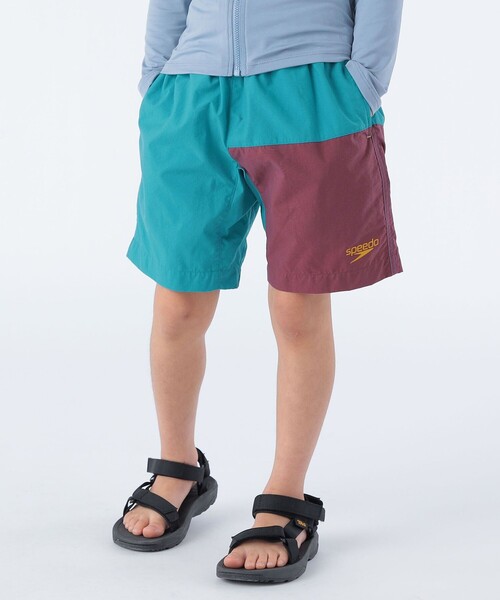 Speedo(スピード)の「Speedo:90~120cm /〈UVカット〉Boys Shorts(水着・キッズ・ネイビー/ブルー系・90/100/110/120)」の5枚目の写真