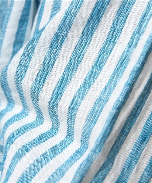 417 EDIFICE（フォーワンセブンエディフィス）の「◇リネンストライプレギュラーカラー 7/S シャツ（シャツ/ブラウス・メンズ・グリーン/ネイビー・MEDIUM/LARGE/SMALL）」の11枚目の写真