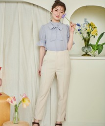 サイドパールスリットパンツ