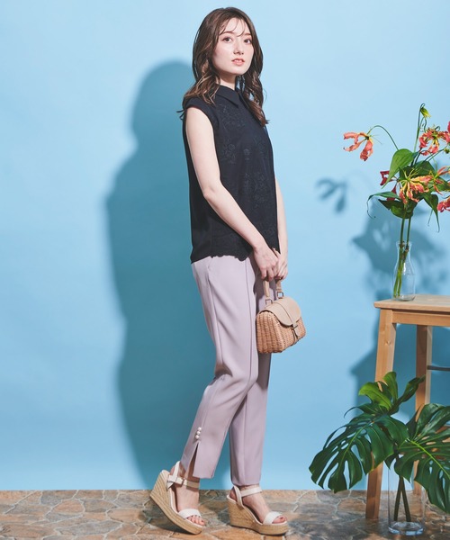 NOELA（ノエラ）の「サイドパールスリットパンツ（その他パンツ・レディース・オフホワイト/ピンク/ラベンダー・S/M）」の15枚目の写真