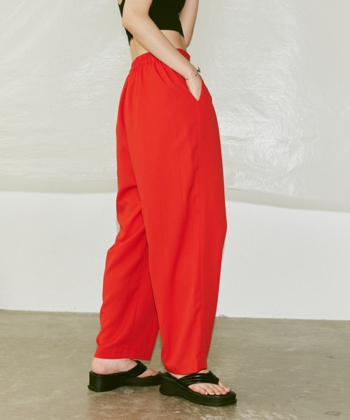 Happy John（ハッピージョン）の「cocoon easy pants/コクーンイージーパンツ（その他パンツ・レディース・レッド/イエロー/ブルー・SMALL/MEDIUM）」の3枚目の写真