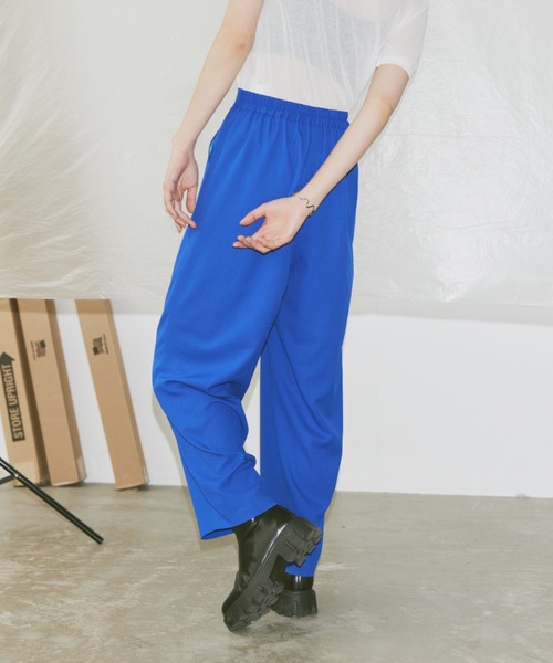Happy John（ハッピージョン）の「cocoon easy pants/コクーンイージーパンツ（その他パンツ・レディース・レッド/イエロー/ブルー・SMALL/MEDIUM）」の5枚目の写真