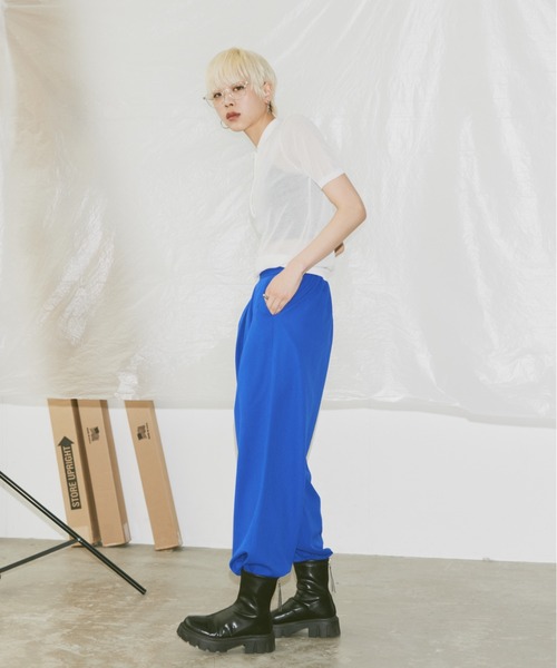 Happy John（ハッピージョン）の「cocoon easy pants/コクーンイージーパンツ（その他パンツ・レディース・レッド/イエロー/ブルー・SMALL/MEDIUM）」の10枚目の写真