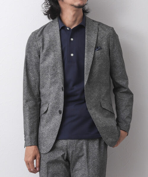 NOLLEY'S goodman（ノーリーズグッドマン）の「《セットアップ対応》COOL DOTS / クールドッツ(R) ジャケット（テーラードジャケット・メンズ・チャコールグレー/インディゴブルー/ネイビー/グレイッシュベージュ/ブルー・M/L/XL/S）」の2枚目の写真