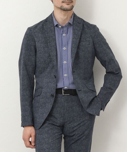 NOLLEY'S goodman（ノーリーズグッドマン）の「《セットアップ対応》COOL DOTS / クールドッツ(R) ジャケット（テーラードジャケット・メンズ・チャコールグレー/インディゴブルー/ネイビー/グレイッシュベージュ/ブルー・M/L/XL/S）」の4枚目の写真