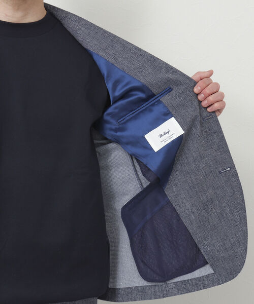 NOLLEY'S goodman（ノーリーズグッドマン）の「《セットアップ対応》COOL DOTS / クールドッツ(R) ジャケット（テーラードジャケット・メンズ・チャコールグレー/インディゴブルー/ネイビー/グレイッシュベージュ/ブルー・M/L/XL/S）」の13枚目の写真