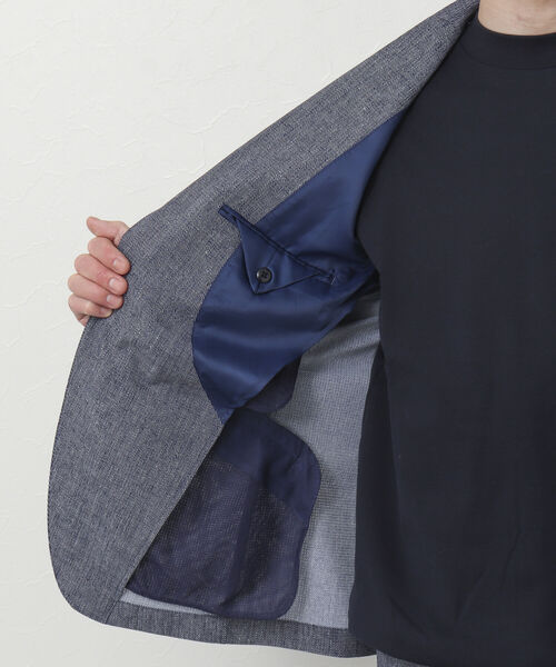 NOLLEY'S goodman（ノーリーズグッドマン）の「《セットアップ対応》COOL DOTS / クールドッツ(R) ジャケット（テーラードジャケット・メンズ・チャコールグレー/インディゴブルー/ネイビー/グレイッシュベージュ/ブルー・M/L/XL/S）」の14枚目の写真