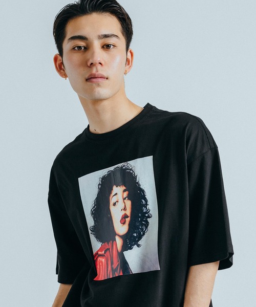 Ressaca(レサーカ)の「オーバーサイズ フォトプリント クルーネック半袖Tシャツ(Tシャツ/カットソー・メンズ・ブラック/ホワイト・L/M/XL)」の21枚目の写真