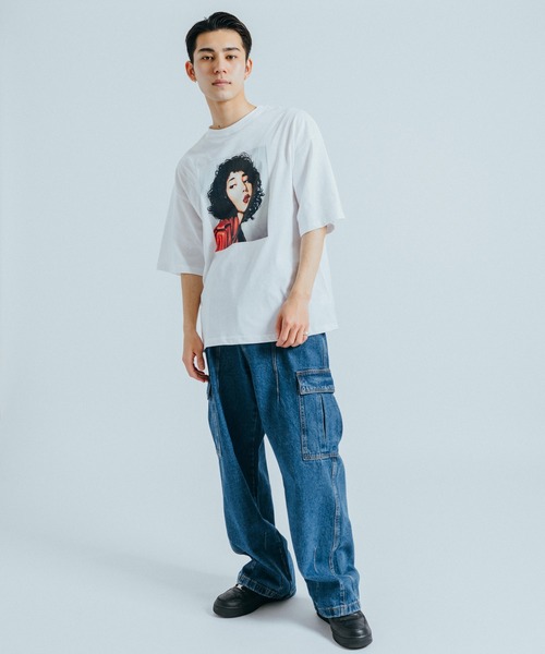 Ressaca(レサーカ)の「オーバーサイズ フォトプリント クルーネック半袖Tシャツ(Tシャツ/カットソー・メンズ・ブラック/ホワイト・L/M/XL)」の19枚目の写真