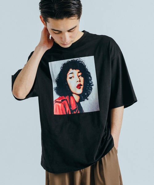 Ressaca(レサーカ)の「オーバーサイズ フォトプリント クルーネック半袖Tシャツ(Tシャツ/カットソー・メンズ・ブラック/ホワイト・L/M/XL)」の22枚目の写真