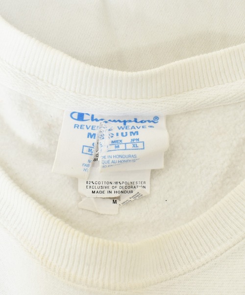 Champion(チャンピオン)の「【ヴィンテージ古着】Y2K Champion / チャンピオン リバースウィーブ 目無し クルーネックスウェット(スウェット・メンズ・ホワイト・LARGE)」の5枚目の写真