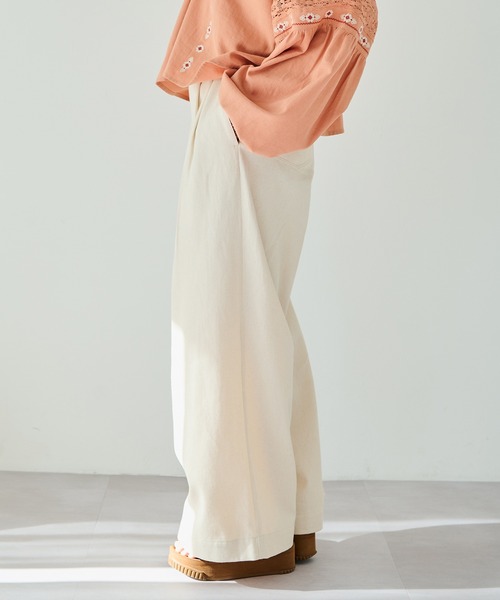 Crisp（クリスプ）の「ハイウエストワイドパンツ（デニムパンツ・レディース・ブラック/アイボリー・MEDIUM/SMALL）」の18枚目の写真