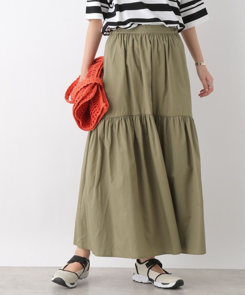 LEPSIM(レプシィム)の「キリカエギャザースカート 194571(スカート・レディース・アイボリー/カーキ/ブラック・FREE)」の7枚目の写真