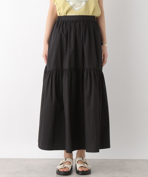 LEPSIM(レプシィム)の「キリカエギャザースカート 194571(スカート・レディース・アイボリー/カーキ/ブラック・FREE)」の9枚目の写真