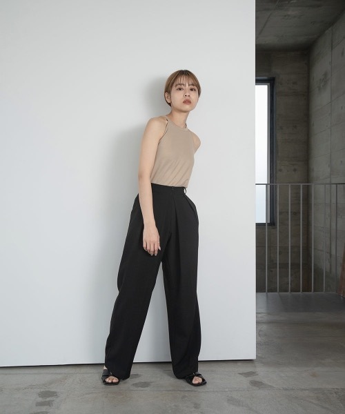 lawgy（ラウジー）の「halter neck camisole（キャミソール・レディース・ブラック/ベージュ/ホワイト・FREE）」の7枚目の写真