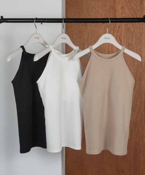 lawgy（ラウジー）の「halter neck camisole（キャミソール・レディース・ブラック/ベージュ/ホワイト・FREE）」の10枚目の写真