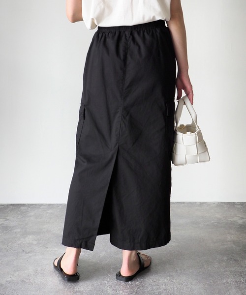 Riberry（リベリー）の「ウエストドロストカーゴタイトスカート（スカート・レディース・カーキ/オフホワイト/ブラック・MEDIUM）」の10枚目の写真