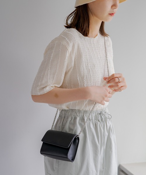 Kastane(カスタネ)の「【新色追加】チェーンミニショルダーBAG(ショルダーバッグ・レディース・イエロー/アイボリー/ブラック/ミント・FREE)」の21枚目の写真