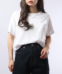 PAGE ONE TC天竺接触冷感ラウンドヘム PO