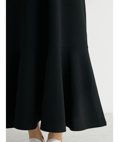 Green Parks(グリーンパークス)の「カットジョーゼットマーメイドジャンスカ(ワンピース・レディース・ブラック/グレイッシュベージュ・FREE)」の19枚目の写真