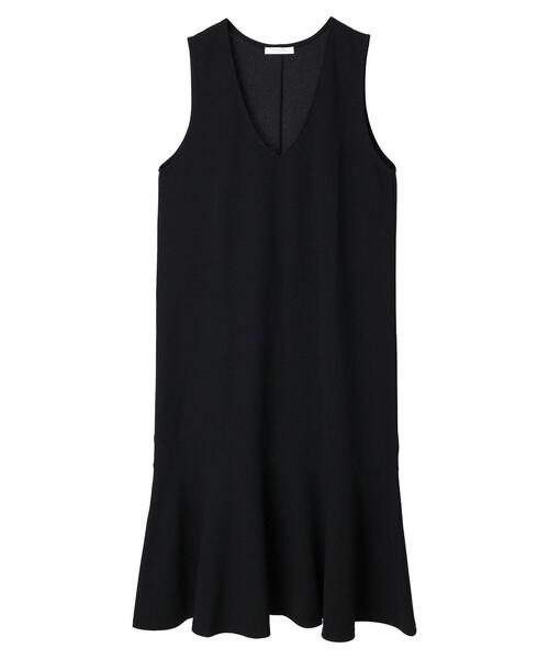 Green Parks(グリーンパークス)の「カットジョーゼットマーメイドジャンスカ(ワンピース・レディース・ブラック/グレイッシュベージュ・FREE)」の8枚目の写真