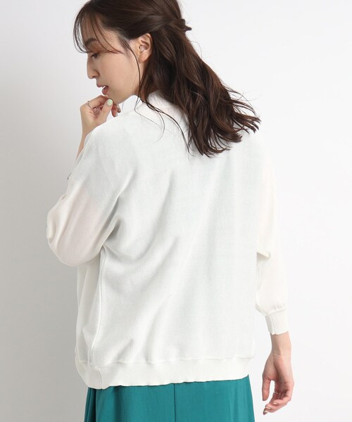 DRESKIP（ドレスキップ）の「◆気になる二の腕カバーにも◎ 7分袖ボレロ　カーディガン（カーディガン/ボレロ・レディース・グリーン/ブラック/ライトベージュ/オフホワイト・00）」の10枚目の写真