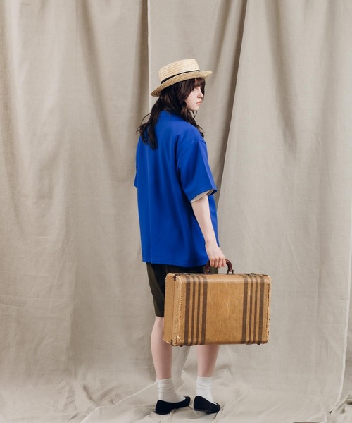 MUHET（ミュエータ）の「ポロシャツ（ポロシャツ・レディース・チャコールグレー/オフホワイト/ブルー/グリーン・X-LARGE/MEDIUM）」の10枚目の写真