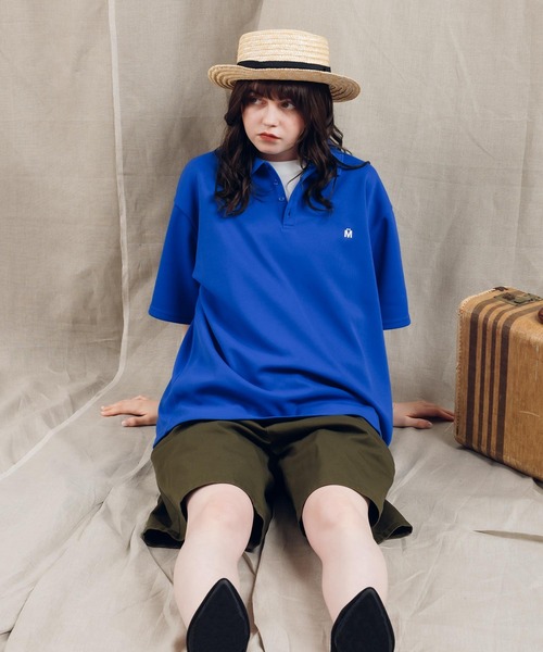 MUHET（ミュエータ）の「ポロシャツ（ポロシャツ・レディース・チャコールグレー/オフホワイト/ブルー/グリーン・X-LARGE/MEDIUM）」の5枚目の写真