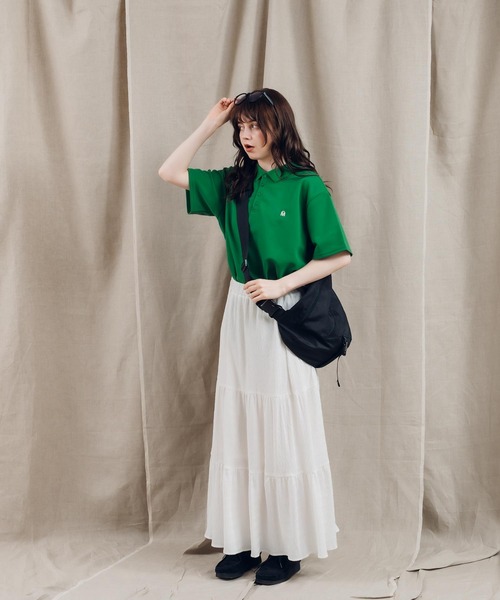 MUHET（ミュエータ）の「ポロシャツ（ポロシャツ・レディース・チャコールグレー/オフホワイト/ブルー/グリーン・X-LARGE/MEDIUM）」の20枚目の写真