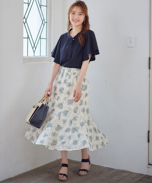 ANY SIS（エニィスィス）の「【2WAY】ペイントフラワー スカート